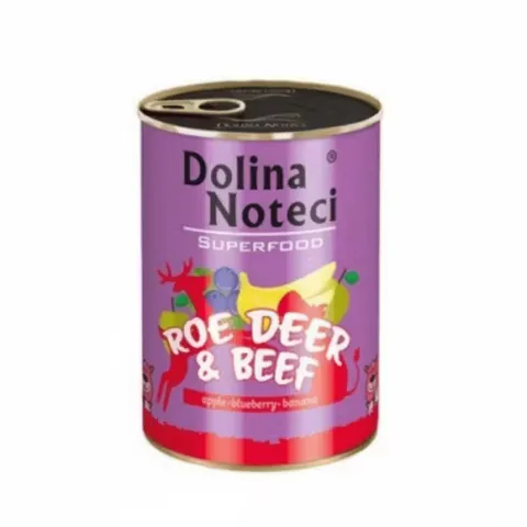 Hrana Umeda pentru Caini Dolina Noteci Superfood Caprioara si Vita 400g