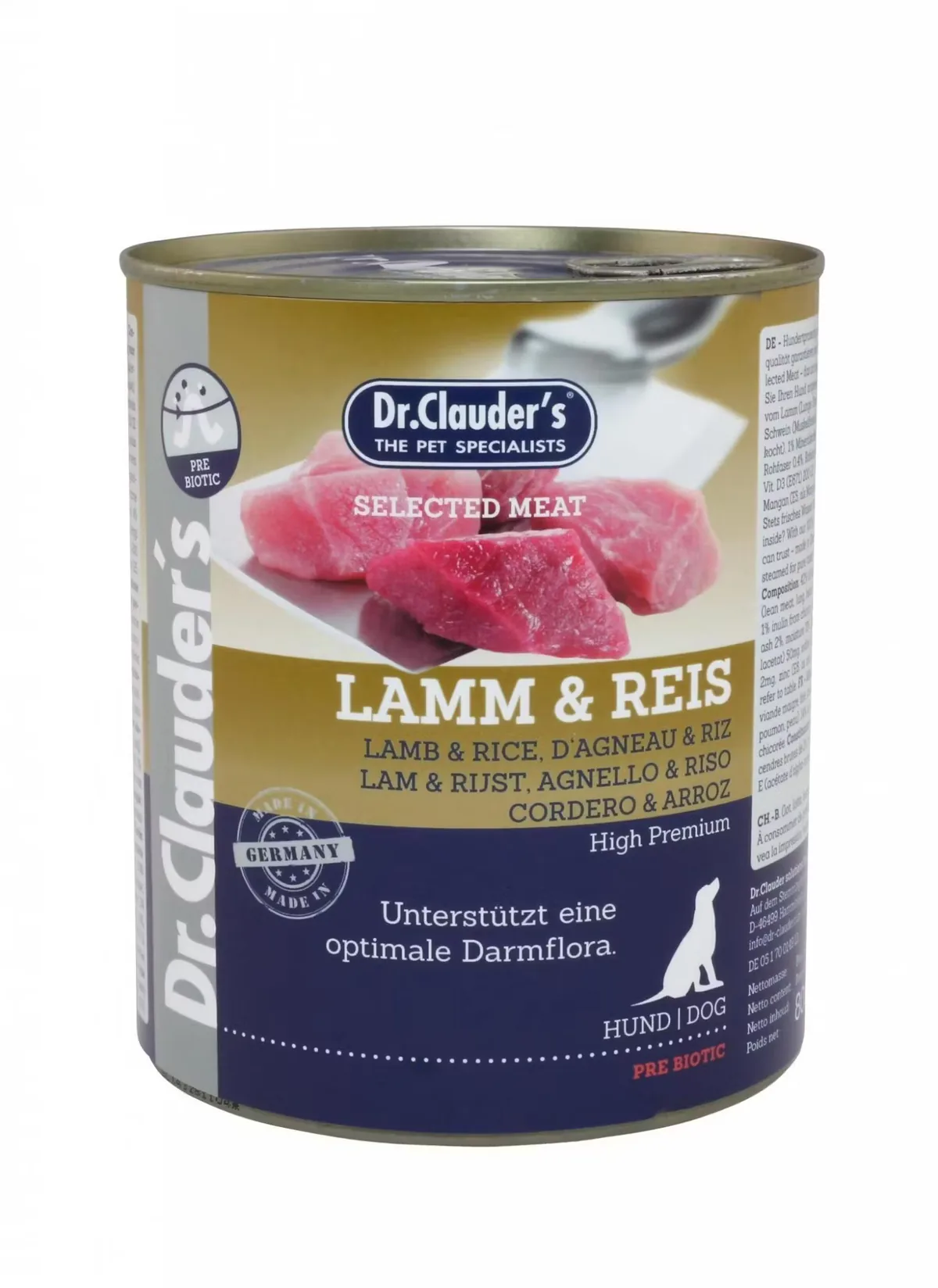 Hrana Umeda Caini Dr Clauders Selected Meat Miel si Orez 800g