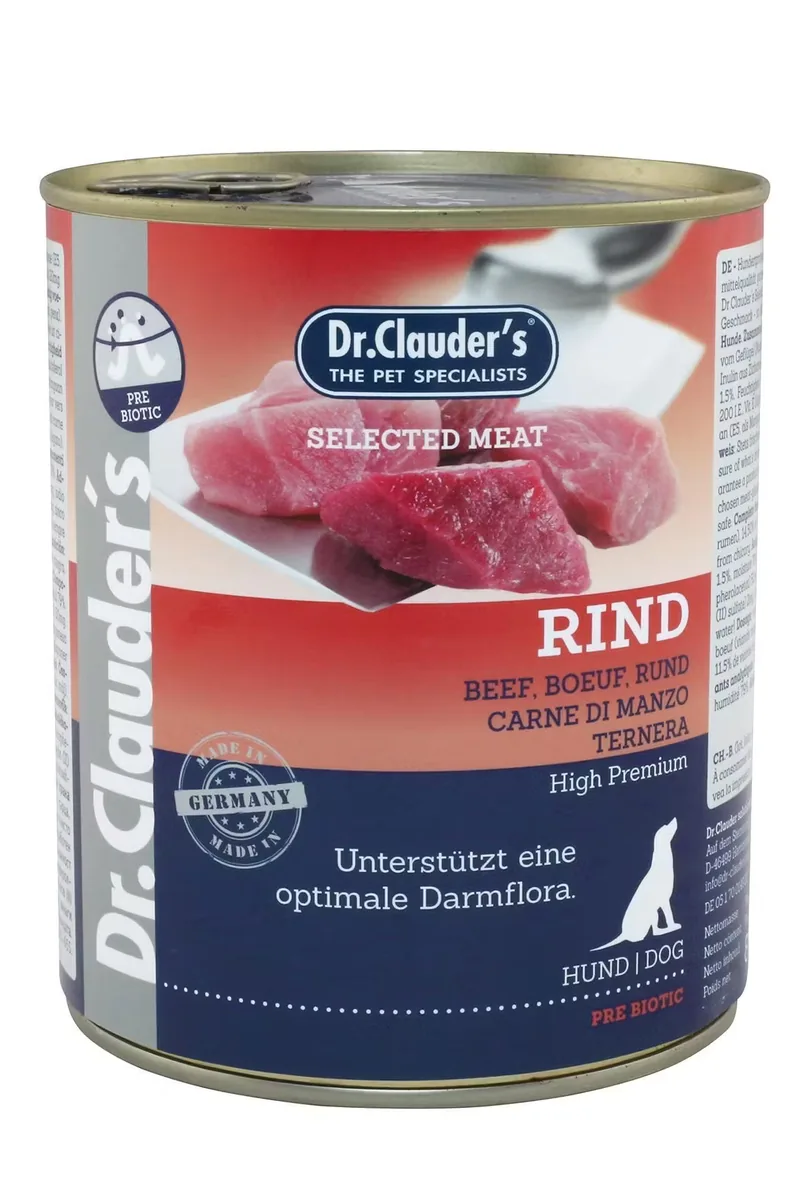 Hrana Umeda pentru Caini Dr Clauders Selected Meat Vita 800g