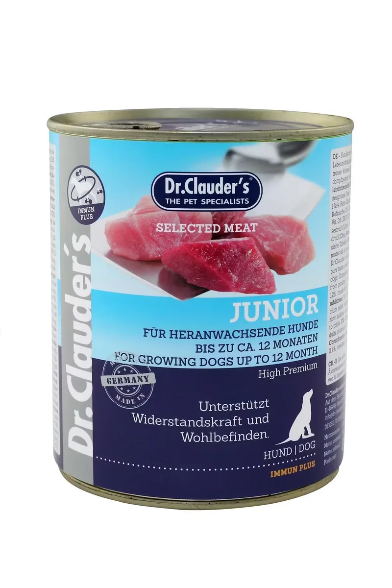 Hrana Umeda pentru Caini Dr Clauders Selected Meat Junior 800g