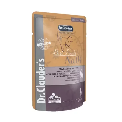 Hrana Umeda pentru Pisici Dr. Clauders Iepure si Ficat 100g