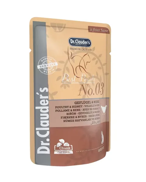 Dr. Clauder's Cat Pasare Curte & Rinichi 100g