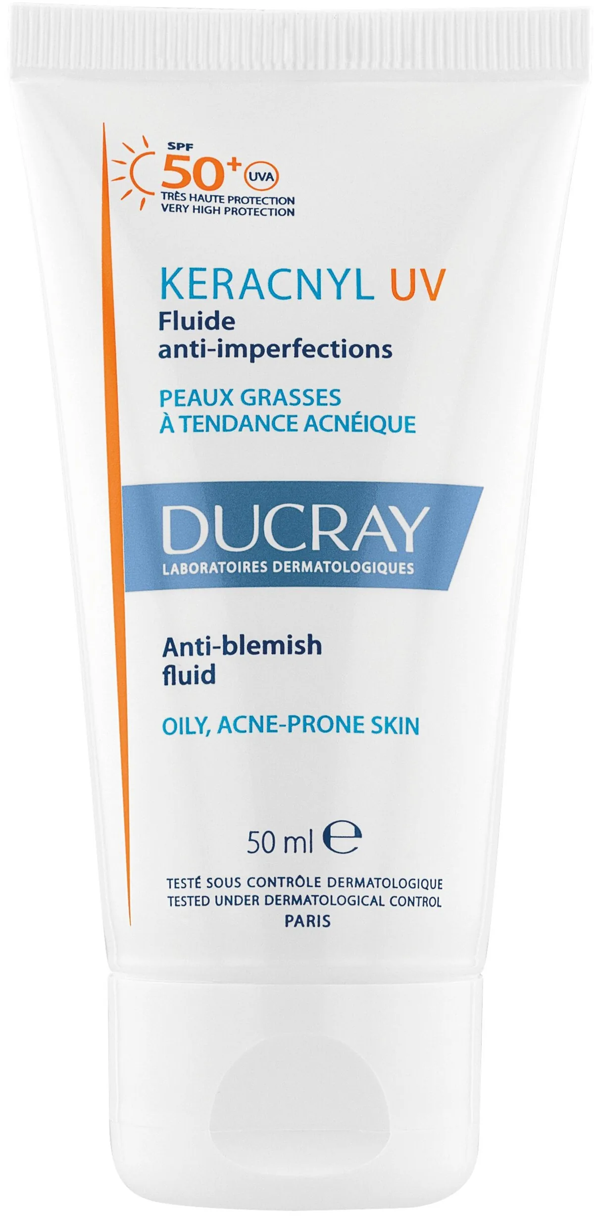 Ducray Keracnyl Fluid împotriva Imperfecțiunilor SPF50+ 50ml