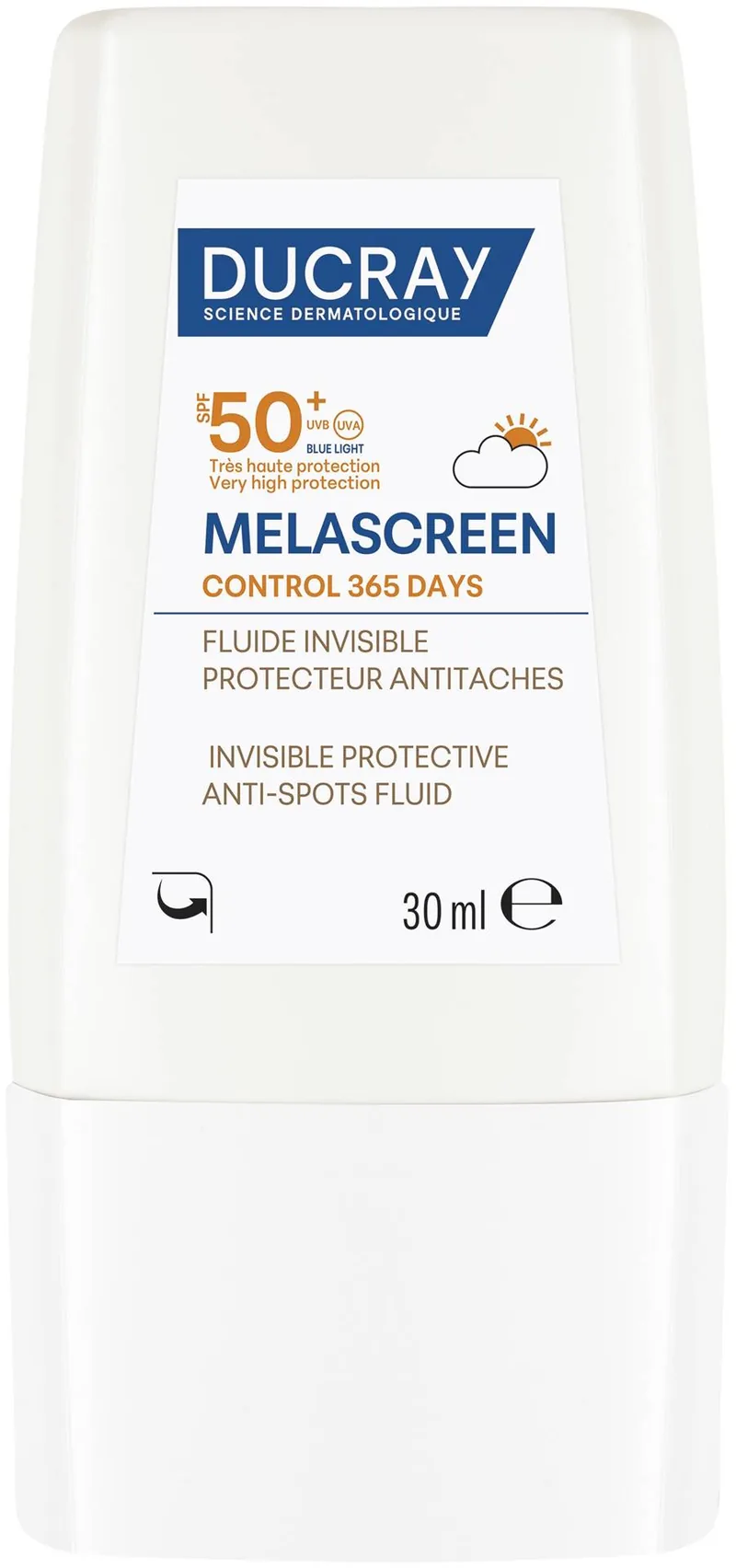 Fluid Solar Ducray Melascreen Control 365 Days Invizibil SPF50+ 30ml
