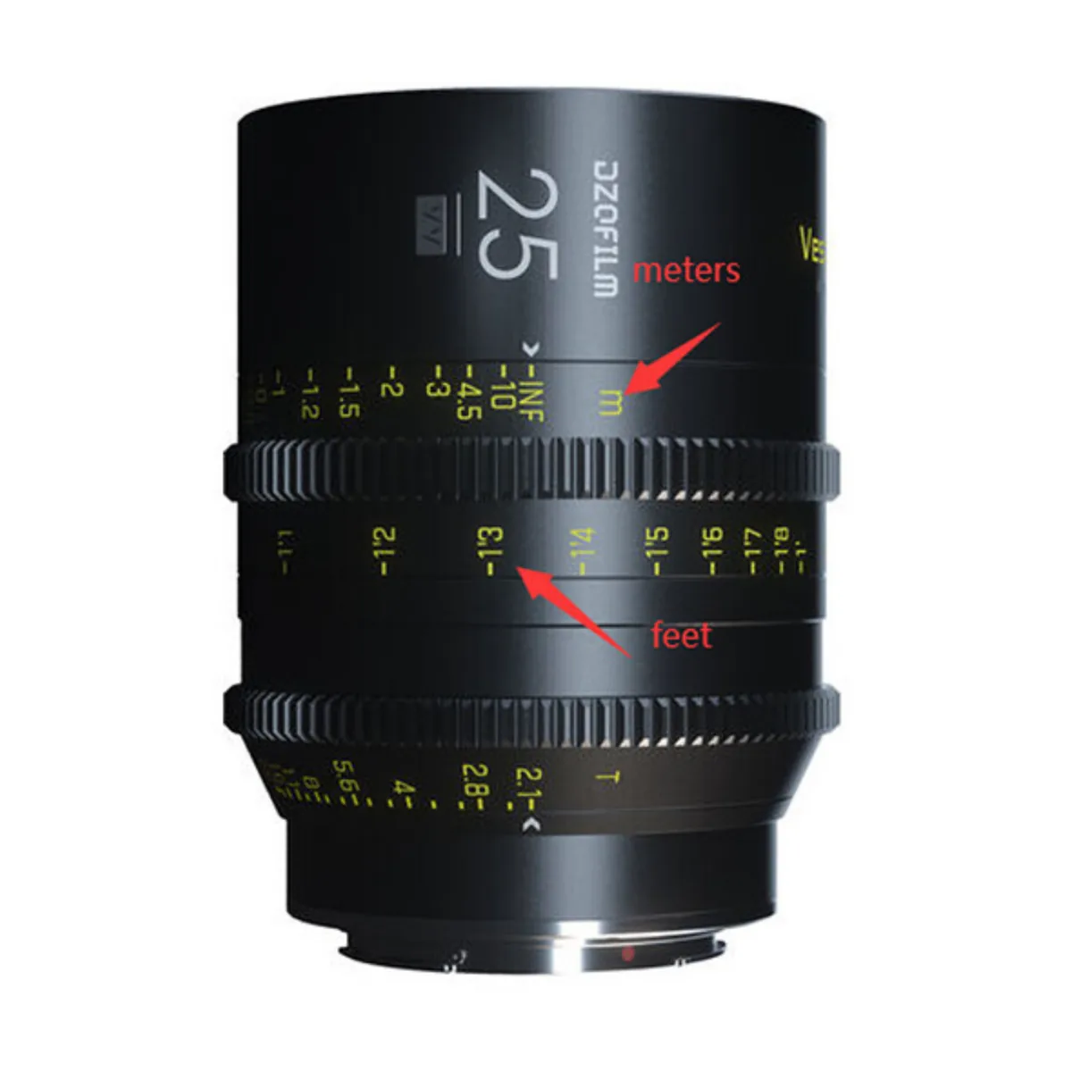 DZOFilm Vespid 25mm T2.1 Obiectiv Cine PL Full Frame - imagine 2