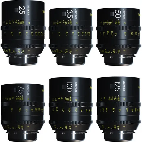 DZOFilm VESPID Kit 6 Obiective Cinema 25-125mm PL EF