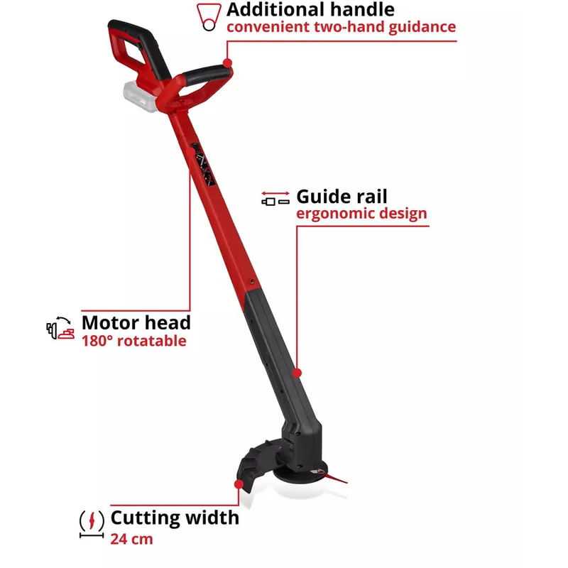 Einhell GC-CT 18/24 Li P Solo Rosu Negru
