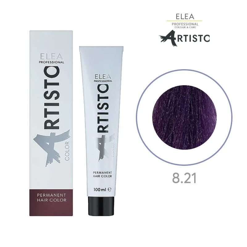 Elea Professional Artisto Color 8/21 Castaniu Deschis Violet Intens 100ml