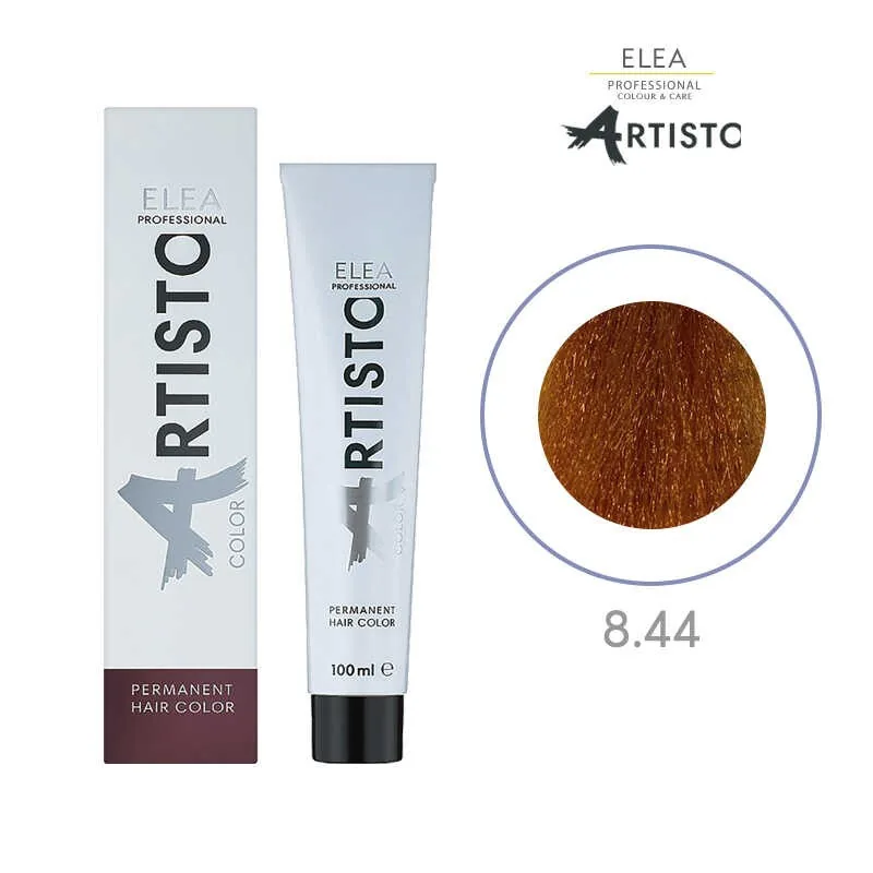 Elea Professional Artisto Color 8/44 Castaniu Deschis Cupru Intens 100ml