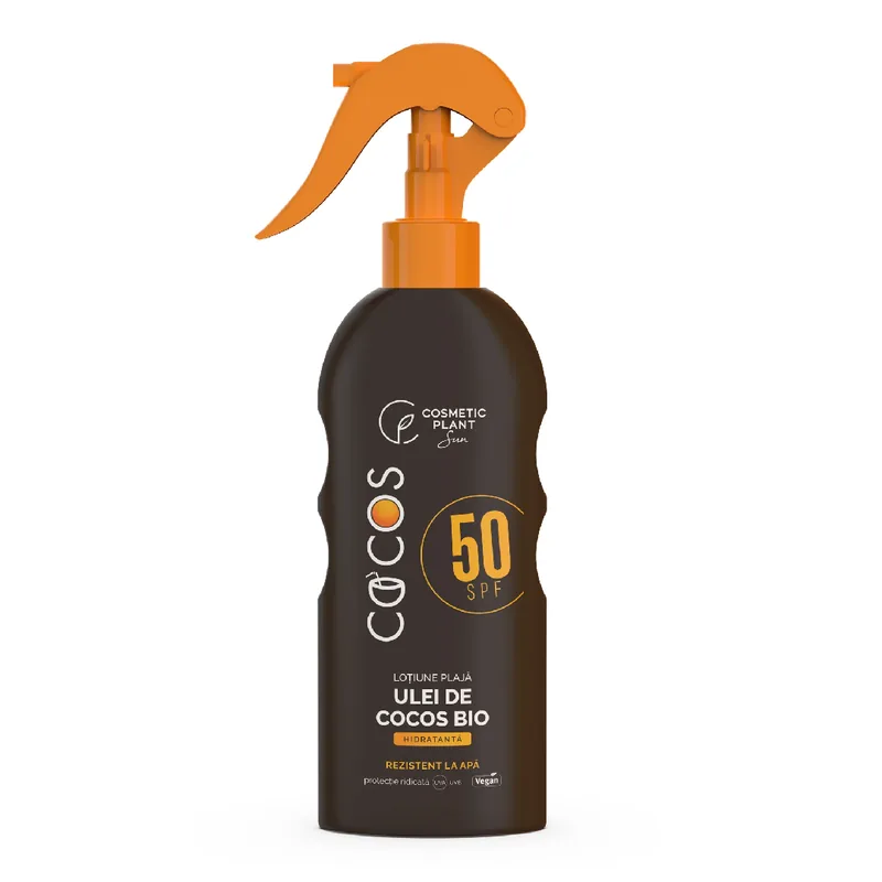 Emulsie de Plaja Cosmetic Plant COCOS Ulei de Cocos Bio SPF50 200ml