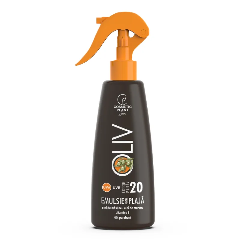 Emulsie de Plaja Cosmetic Plant Oliv Ulei de Morcov si Masline SPF20 200ml
