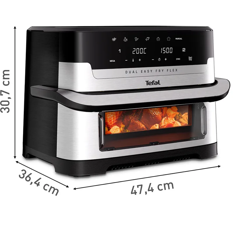 Tefal Dual Easy Fry Flex 9L 2700W
