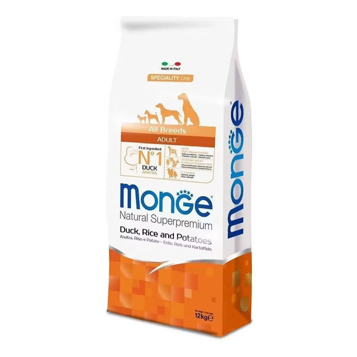 Monge Natural Superpremium All Breeds Adult Rata Orez si Cartofi 12kg