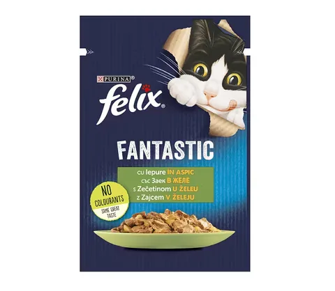 Hrana Umeda pentru Pisici Purina Felix Fantastic Iepure 85g