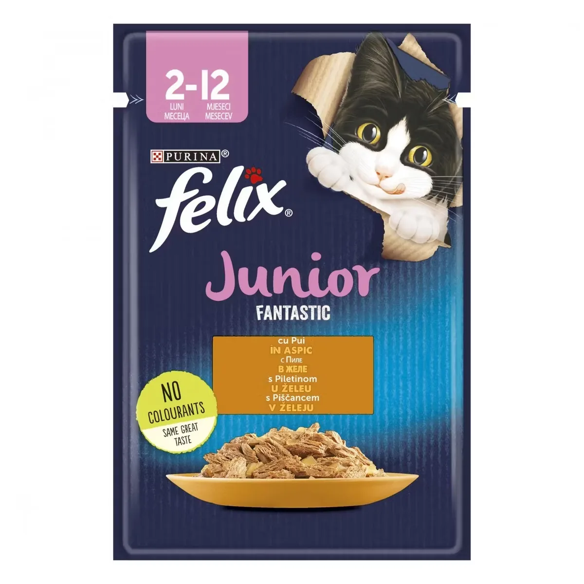 Hrana Umeda pentru Pisici Purina Felix Fantastic Junior Pui 85g