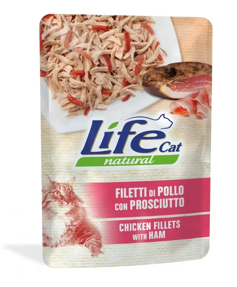 Hrana Umeda pentru Pisici Life Natural Life Cat Pui si Sunca 70g