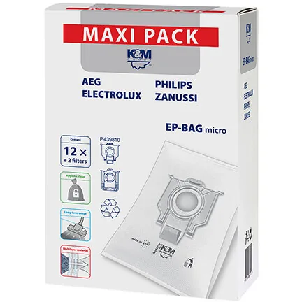 Filtru Aspirator 12+2 Maxi Pack K&M