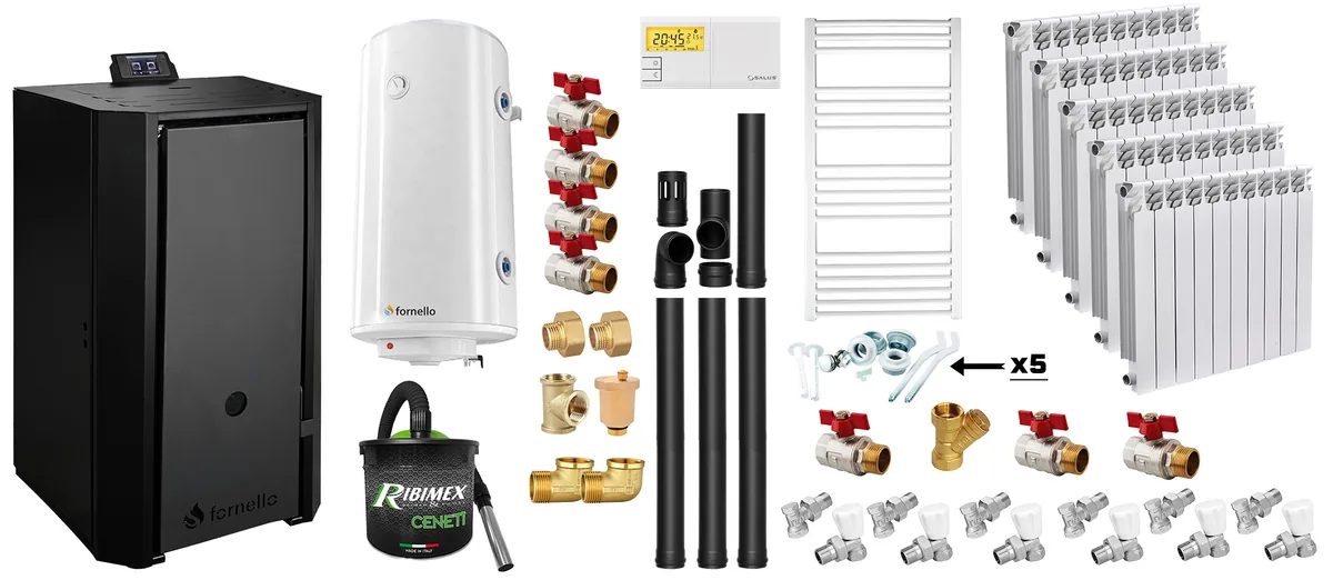 Fornello EVA B Black 25KW Negru 7583