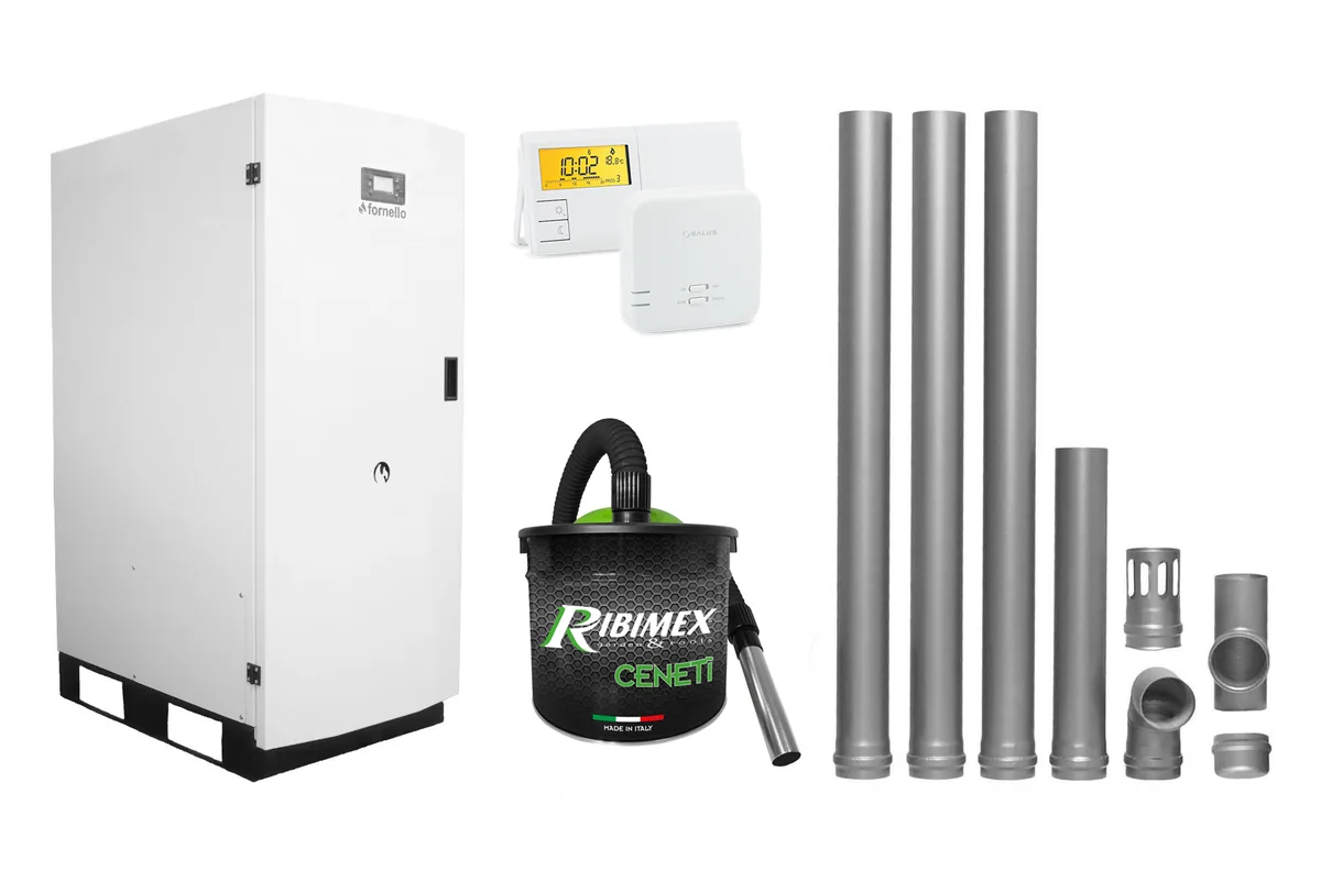 Fornello GT 35 Standard Pachet Centrala Termica pe Peleti 35KW