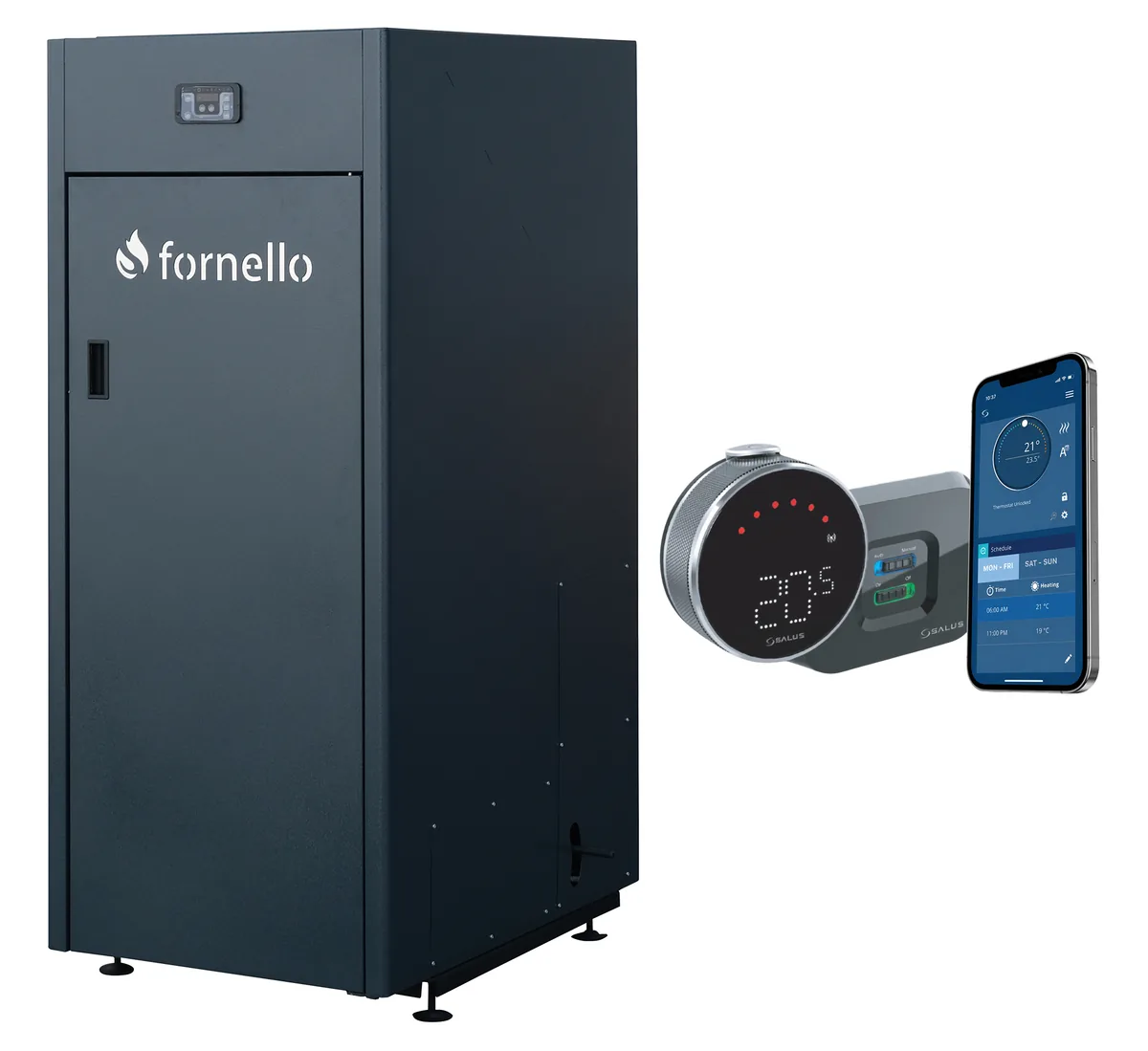 Fornello King Plus 30 KW Pachet Control de la Distanta