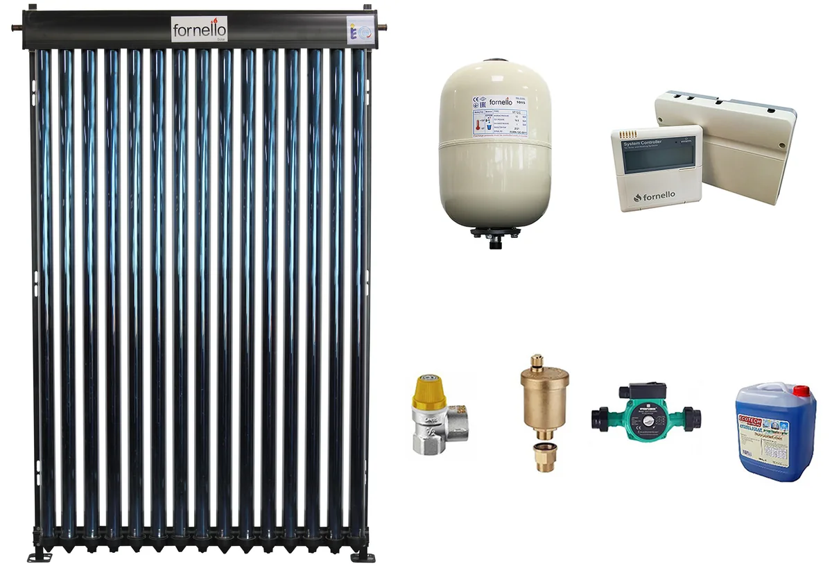 Fornello Pachet Economic Sistem Solar Presurizat 15 Tuburi Heat Pipe