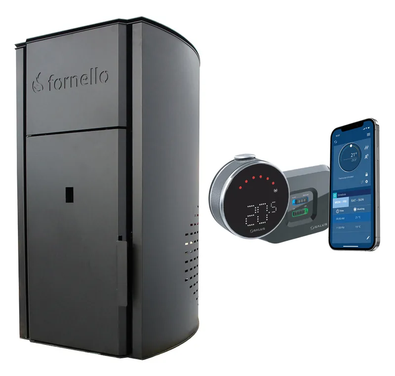 Fornello Royal B 25kW Centrala pe Peleti cu Termostat Salus IT800