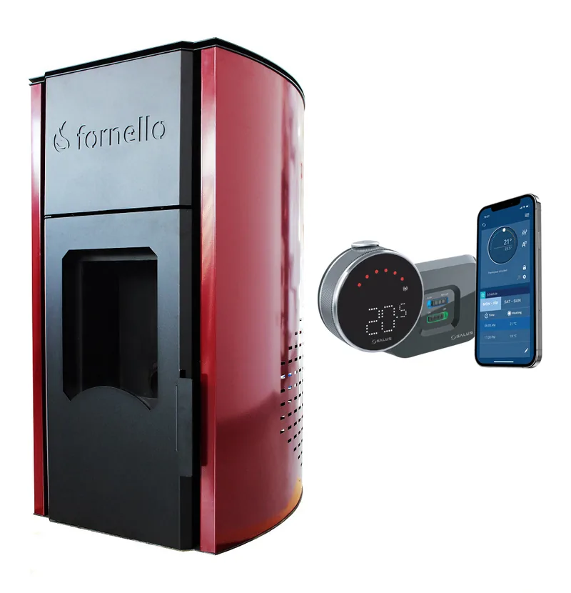Fornello Royal Bordeaux 25kW Pachet Control Distanta cu Termostat Salus IT800