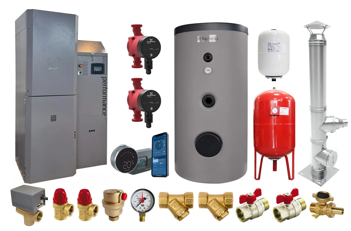 Fornello Slimpel Automatic 40kw Pachet Premium cu Boiler si Accesorii