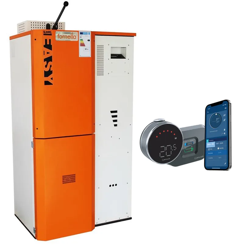 Fornello Slimpel Easy 40kW Pachet cu Termostat Wi-Fi Salus IT 800
