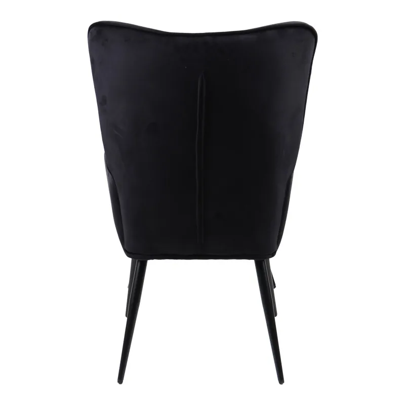 Fotoliu cu Taburet Pako World Siella Negru 59x67x94cm - imagine 5