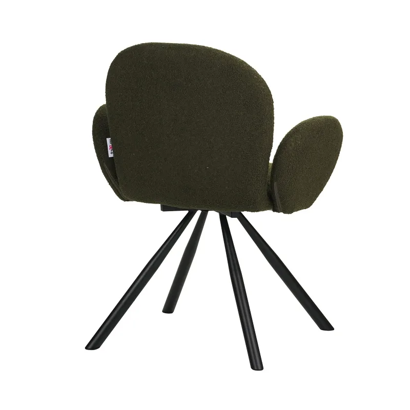 Fotoliu Garzele Pako World Teddy Verde Picioare Metal Negru 68x66x82.5cm - imagine 2