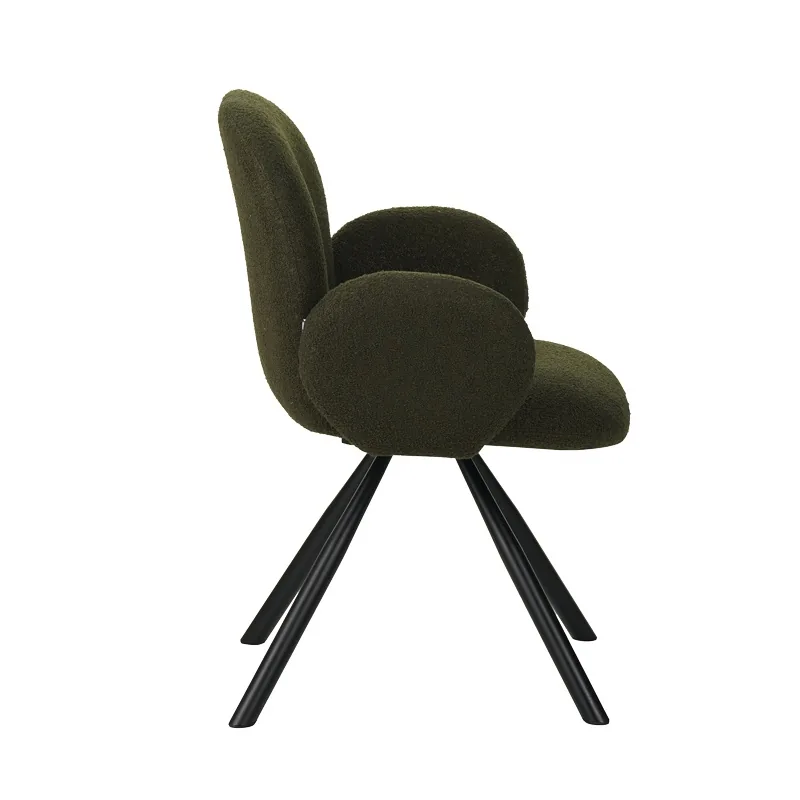 Fotoliu Garzele Pako World Teddy Verde Picioare Metal Negru 68x66x82.5cm - imagine 3