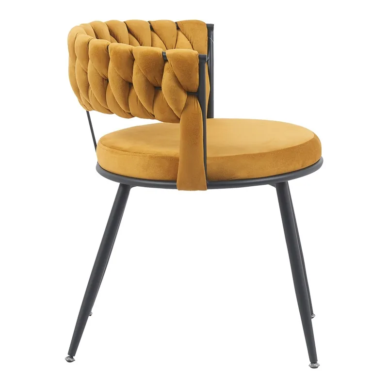 Fotoliu Pako World Alkia Galben Negru 60x57x68cm - imagine 3