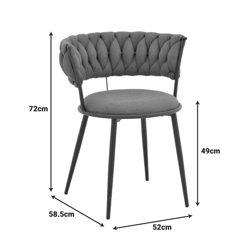 Fotoliu Pako World Alkia I 57x58.5x72 cm Albastru Negru - imagine 8
