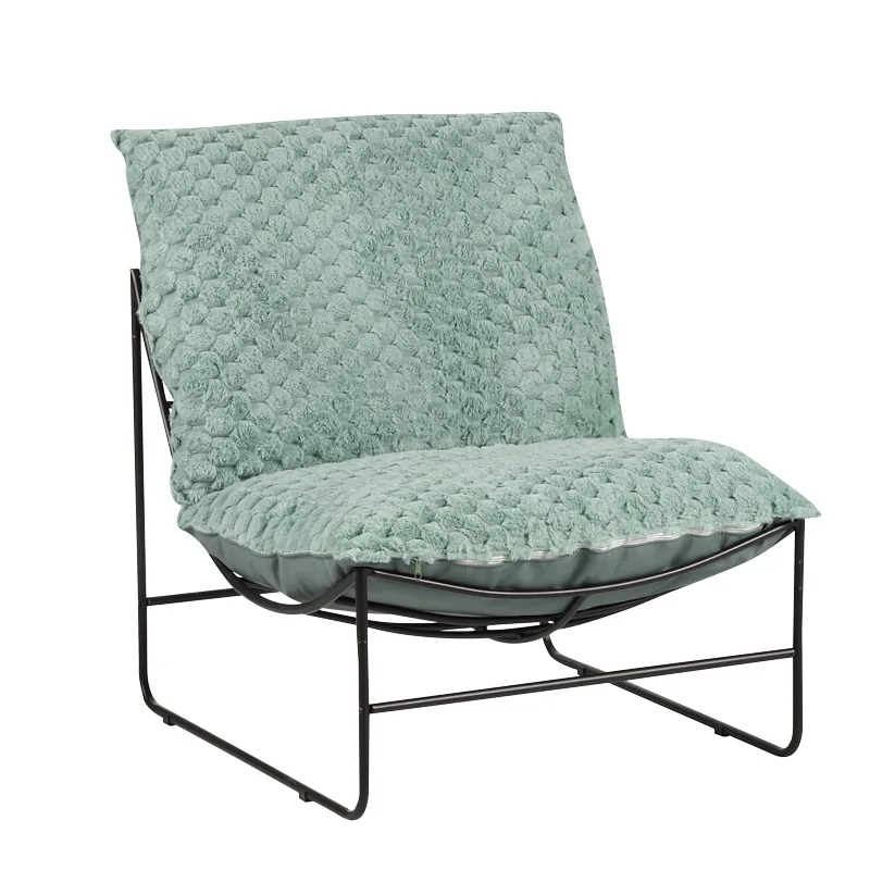 Fotoliu Pako World Chopie Verde Deschis cu Picioare Negre 77x90x83cm