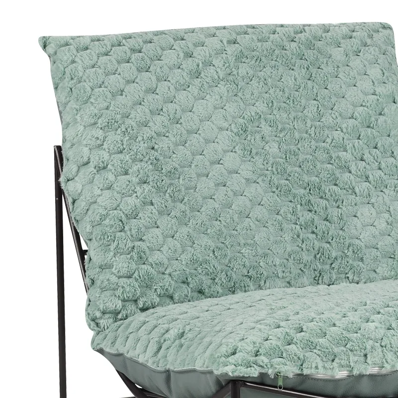 Fotoliu Pako World Chopie Verde Deschis cu Picioare Negre 77x90x83cm - imagine 5