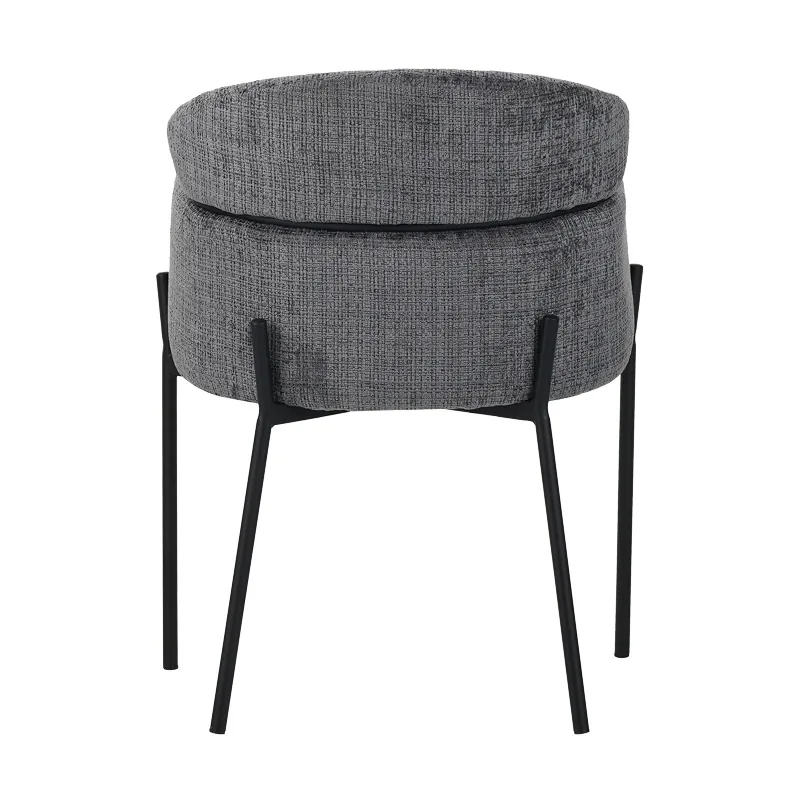 Fotoliu Pako World Tolerse Gri Deschis cu Picioare Metal Negru 58x57x80cm - imagine 5