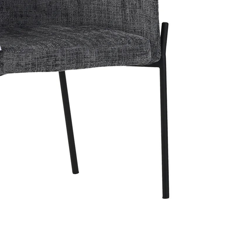 Fotoliu Pako World Tolerse Gri Deschis cu Picioare Metal Negru 58x57x80cm - imagine 7