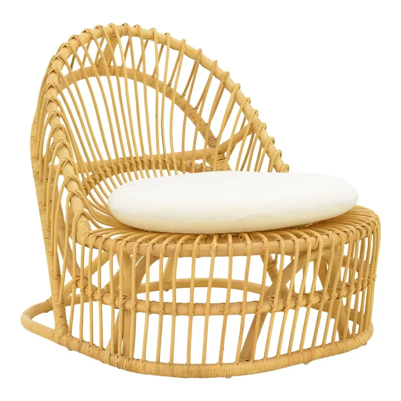 Fotoliu Pako World Tromso Boho Natural 80x85x98cm cu Perna