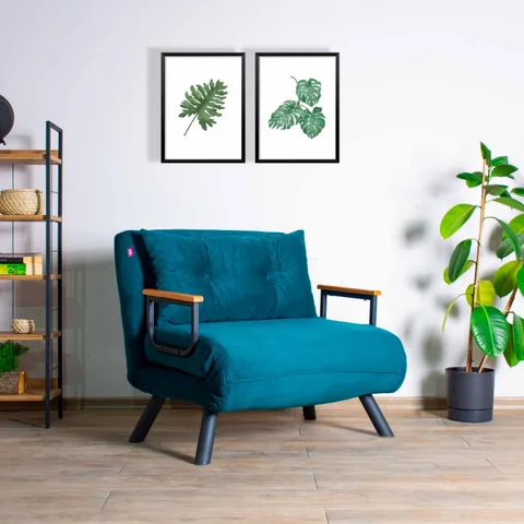 Fotoliu Sando Single Petrol Verde