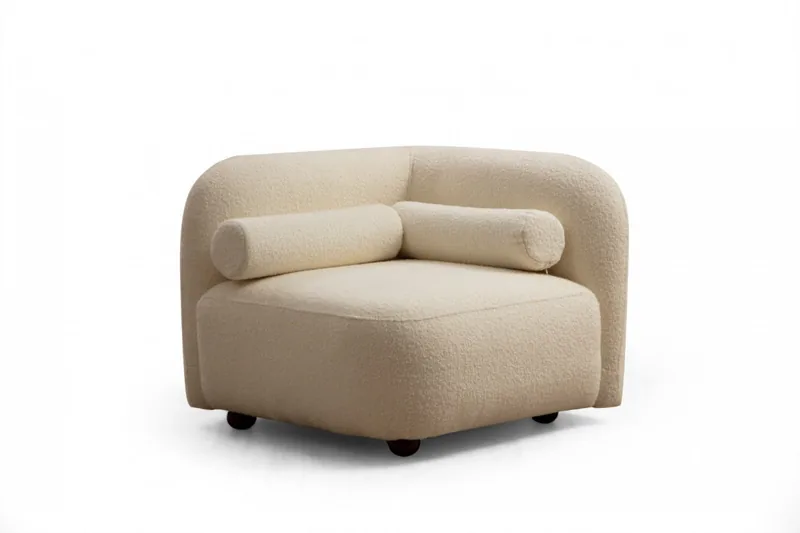Fotoliu Victoria Cream Bouclette - imagine 2