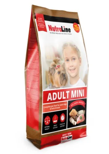 Hrana Uscata Caine Nutraline Dog Adult Mini 8kg Pui