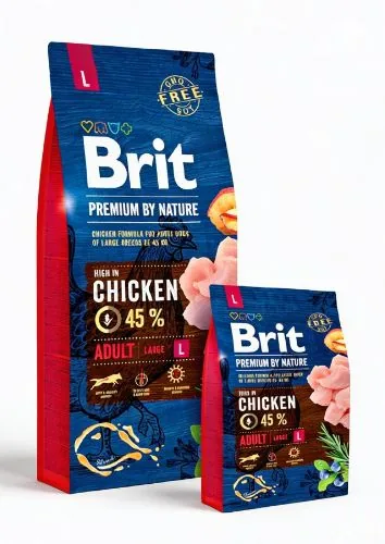 Hrana Uscata pentru Caini Brit Premium By Nature Adult L Pui 3kg