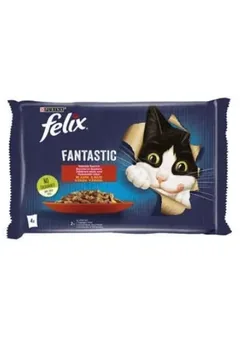 Plicuri Hrana Umeda Pisici Felix Fantastic 4x85g Vita si Pui
