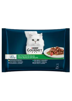 Plicuri Gourmet Perle Carne in Sos Miel Pui Vitel Iepure 4x85g
