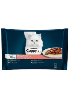 Plic Hrana Umeda Pisici Gourmet Perle Pui Vita Iepure Somon 4x85g
