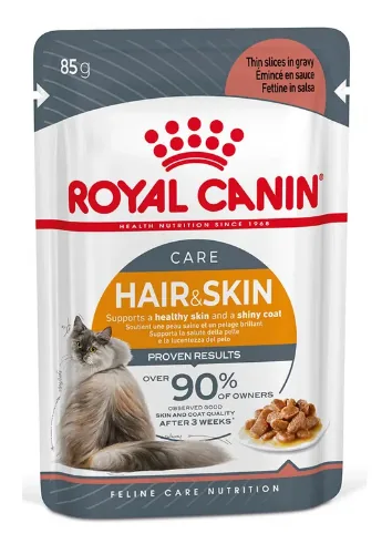 Hrana Umeda pentru Pisici Royal Canin Felin Hair & Skin Gravy 85g