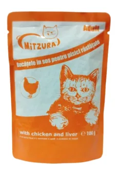 Plic Mitzura Pui si Ficat 100g