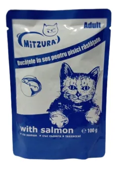Plic Hrana Pisici Mitzura Somon 100g