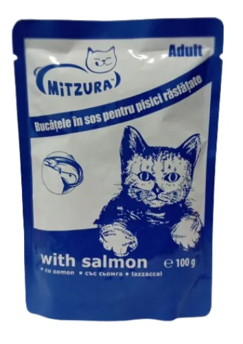Plic Hrana Pisici Mitzura Somon 100g